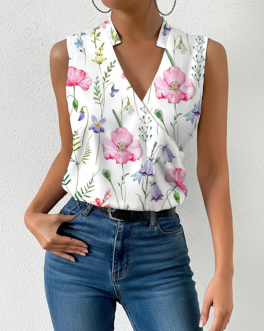 Felicity | Women’s Airy V-Neck Floral Blouse