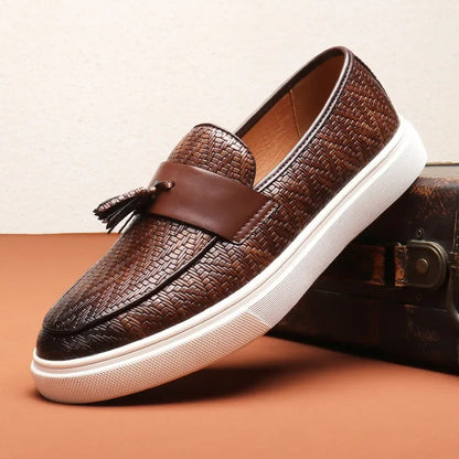 Bradley | Men’s Woven Slip-On Loafers
