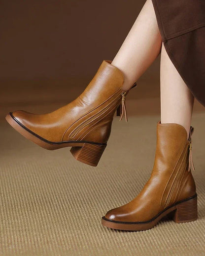 Briony | Women’s Elegant Leather Ankle Boots