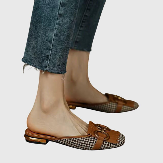Brynn | Women’s Buckle Detail Slip-On Sandals