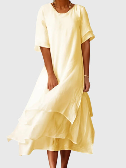 Rae | Women’s Elegant Layered Midi Dress