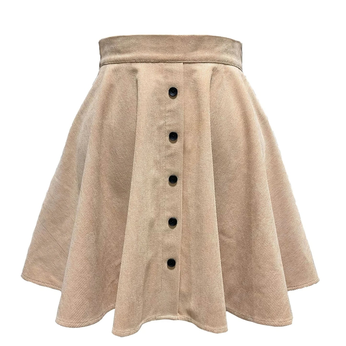 Lena | Women’s Corduroy Mini Skirt with Button Front
