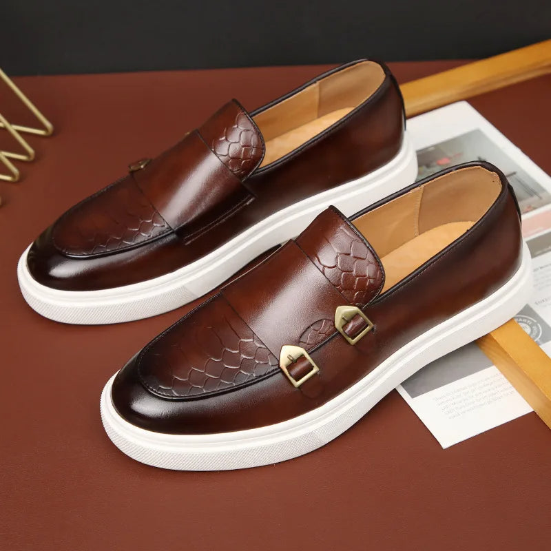 Harold | Men’s Loafers with Double Buckle Detail