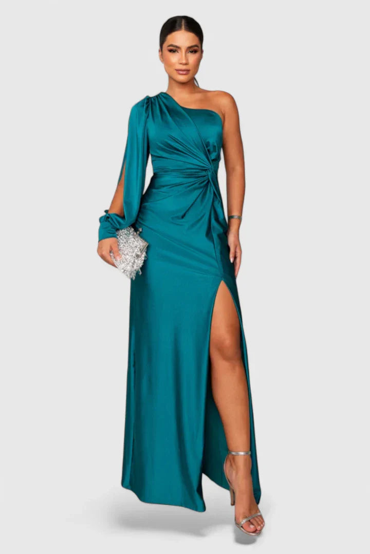Valora | Women’s Elegant One Shoulder Maxi Dress
