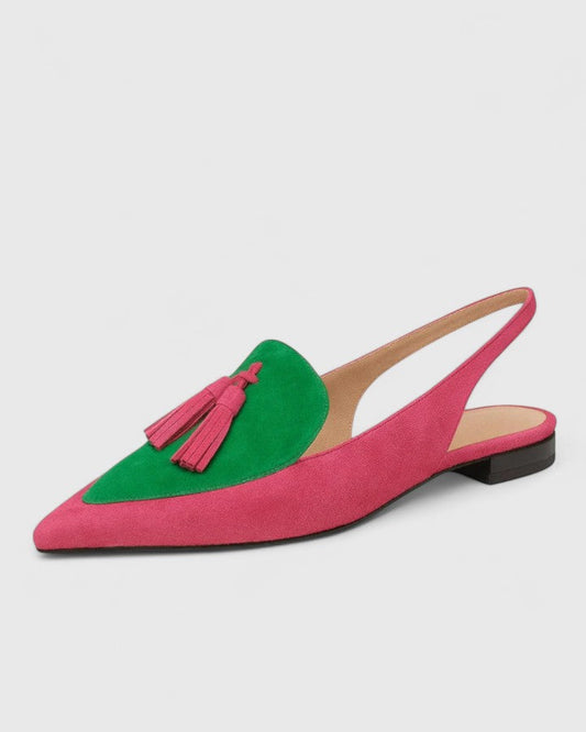 Karen | Women’s Colorblock Pointed Toe Slingback Heels