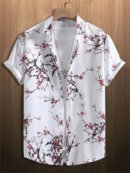 Bryce | Men’s Flower Print Shirt