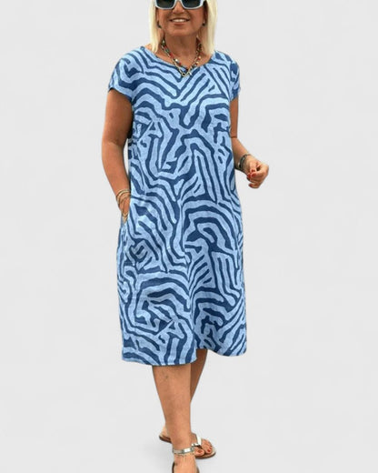 Quincy | Women’s Comfortable Printed Midi Dress