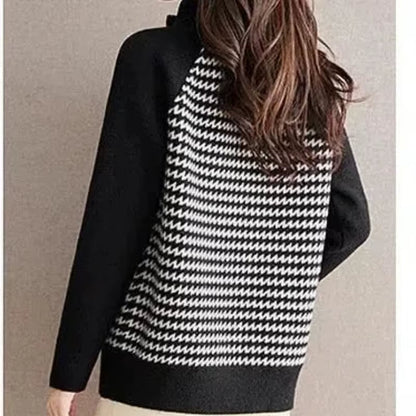 Miranda | Women’s Zip-Up Knit Jacket with Textured Panels