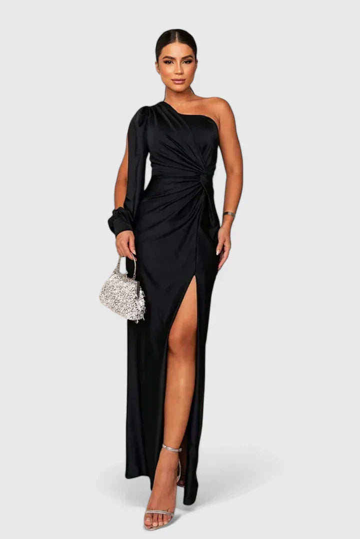 Valora | Women’s Elegant One Shoulder Maxi Dress