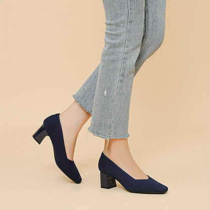 Monroe | Women’s Textured Block Heel Pumps