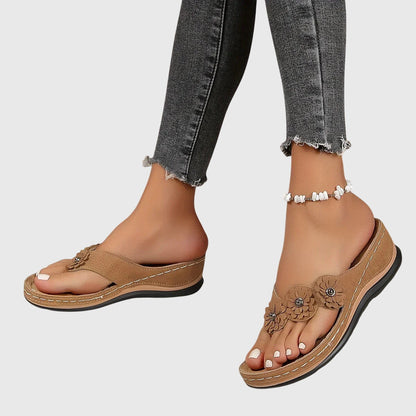 Delphina | Women’s Orthopedic Wedge Flip Flops