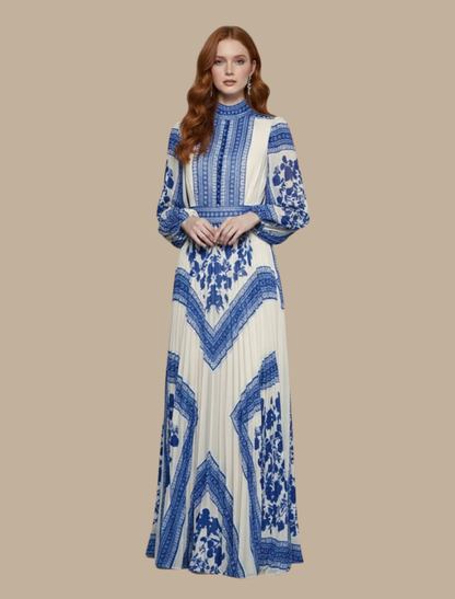 Seraphine | Women’s Pleated Maxi Evening Dress
