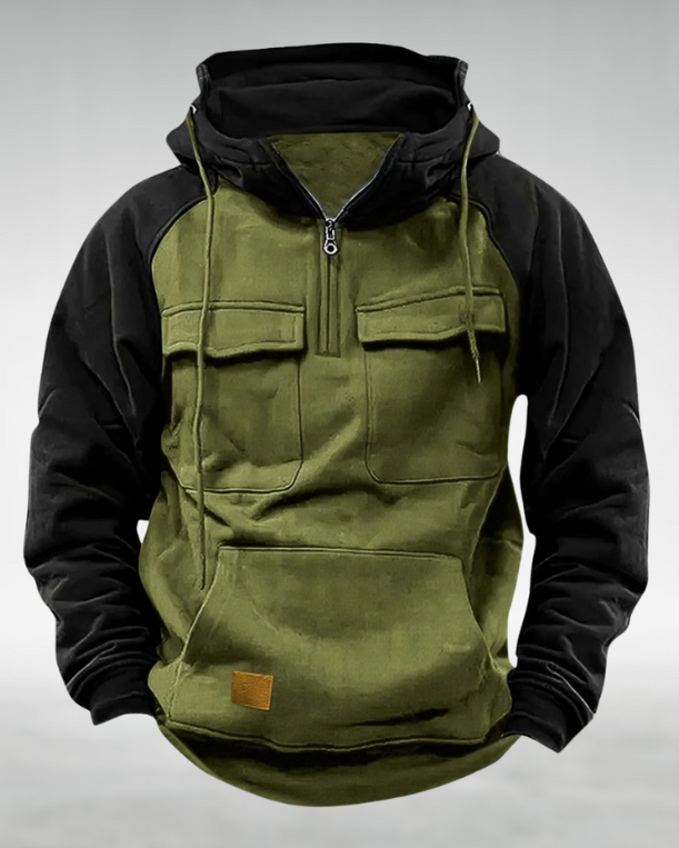 Axel | Men’s Utility Pullover Hoodie with Front Pockets