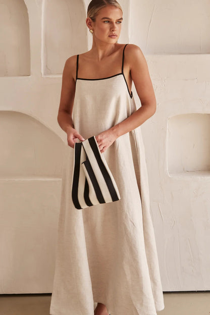 Jessica | Women's Spaghetti Strap Maxi Wedding Guest Dress