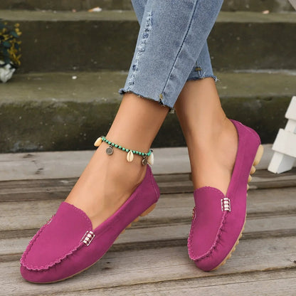 Talia | Women’s Denim Slip-On Flats