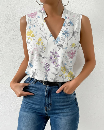 Felicity | Women’s Airy V-Neck Floral Blouse
