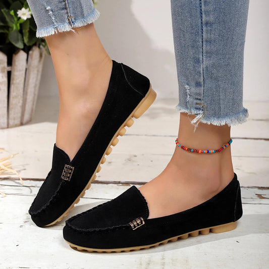 Talia | Women’s Denim Slip-On Flats