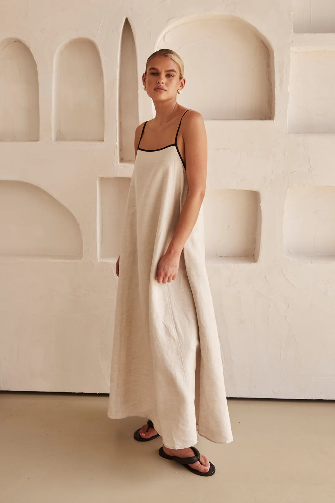 Jessica | Women's Spaghetti Strap Maxi Wedding Guest Dress