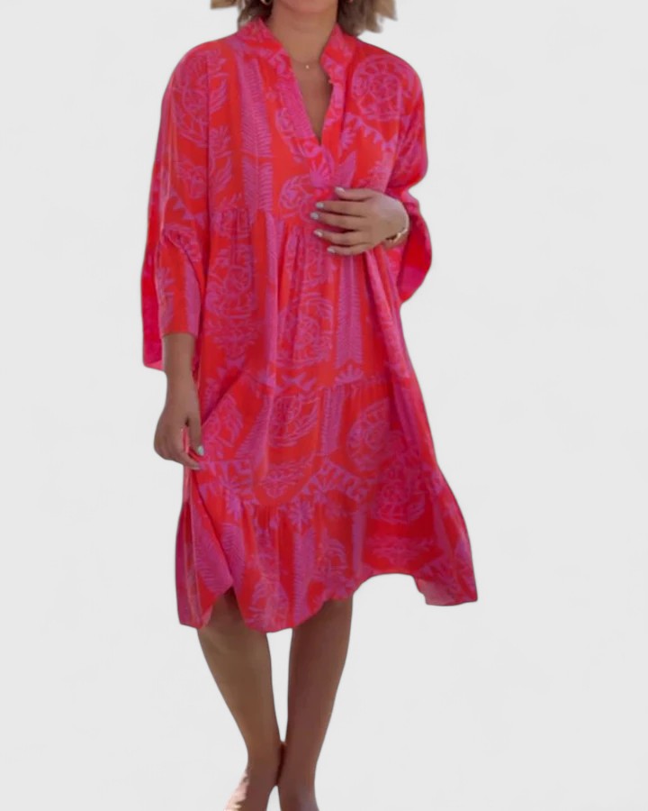 Elodie | Women’s Sophisticated V-Neck Beach Cover-Up Dress