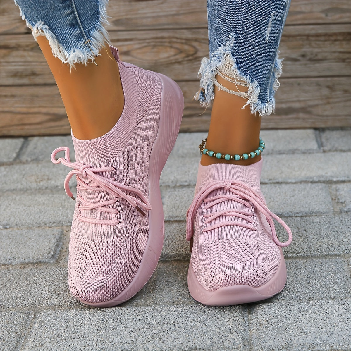 Lisa | Women’s Breathable Mesh Lace-Up Sneakers