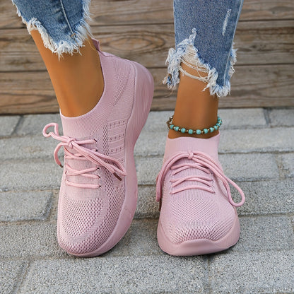 Lisa | Women’s Breathable Mesh Lace-Up Sneakers