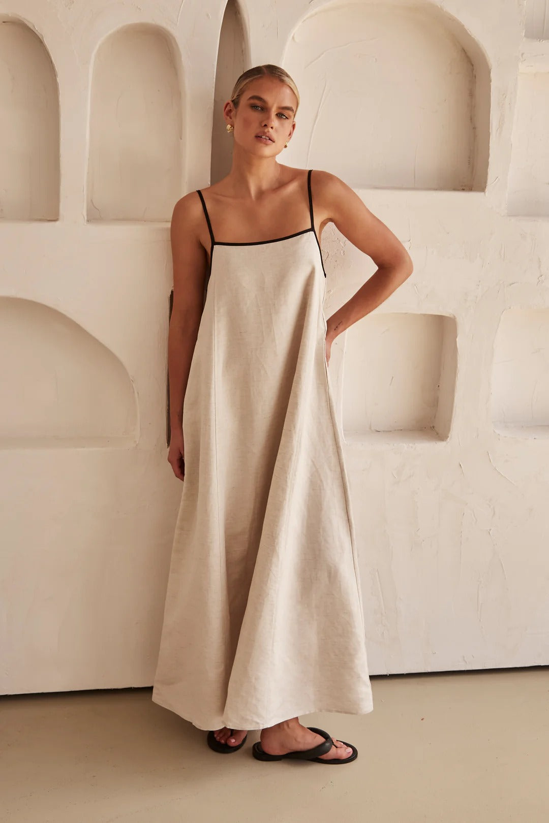 Jessica | Women's Spaghetti Strap Maxi Wedding Guest Dress