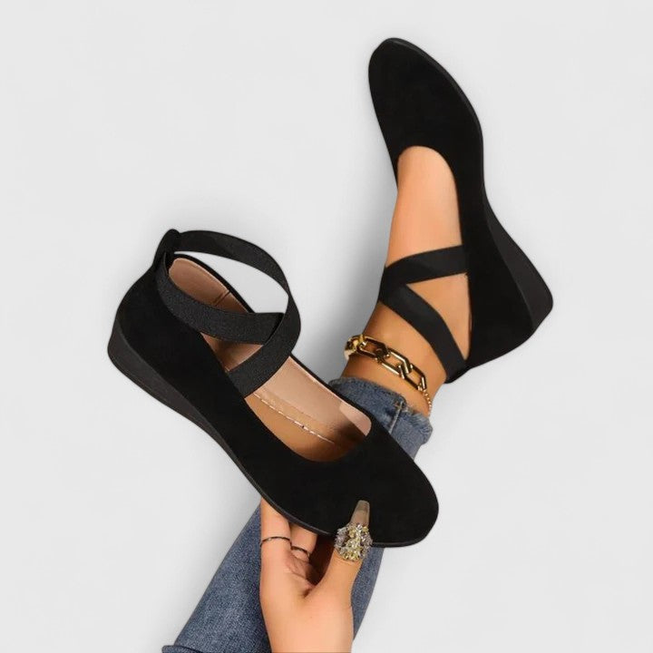 Sabrina | Women’s Spring Strappy Round-Toe Wedge Flat Sandals