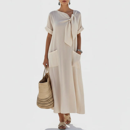 Genine | Women’s Elegant Relaxed Fit Maxi Dress