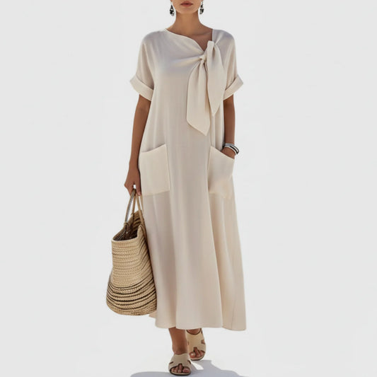 Genine | Women’s Elegant Relaxed Fit Maxi Dress