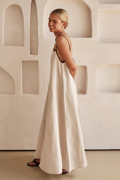 Jessica | Women's Spaghetti Strap Maxi Wedding Guest Dress