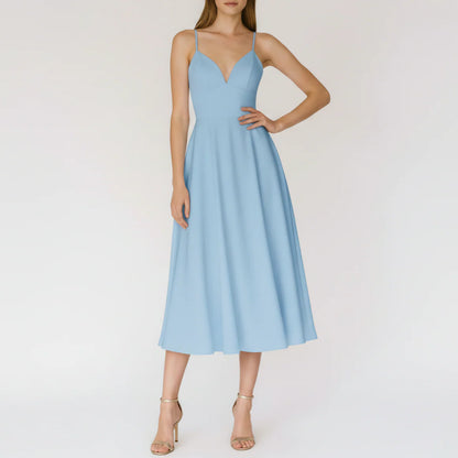 Lilliana | Women’s Wedding Guest Strappy Midi Dress