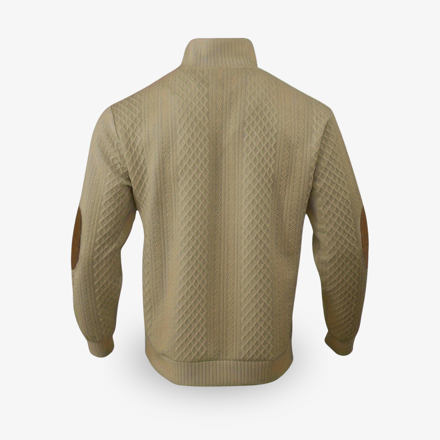 Carlo | Men’s Cable-Knit High Neck Sweater with Button Placket
