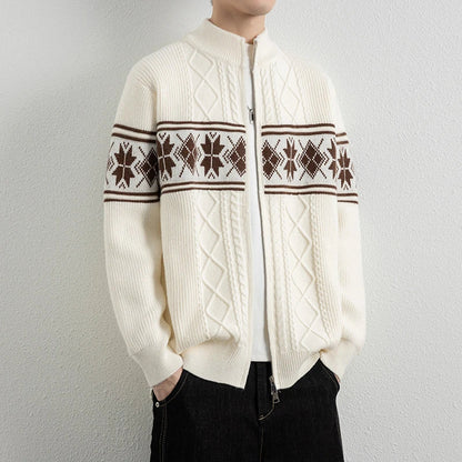 Anderson | Men’s Nordic Knit Zip-Up Winter Cardigan
