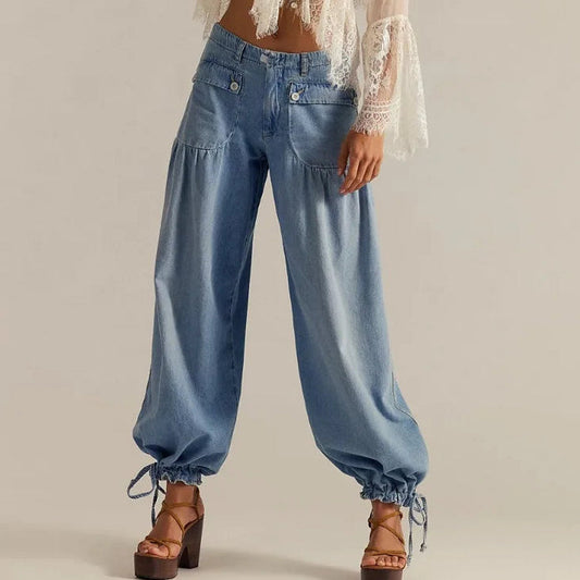 Brielle | Women’s Denim Harem Pants