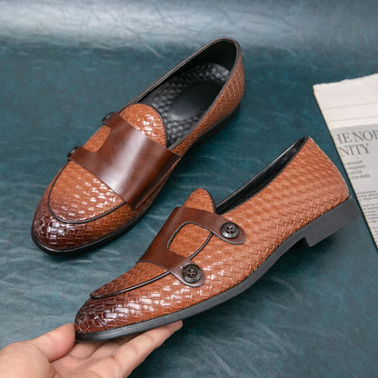 Dennis | Men’s Double-Button Slip-On Loafers