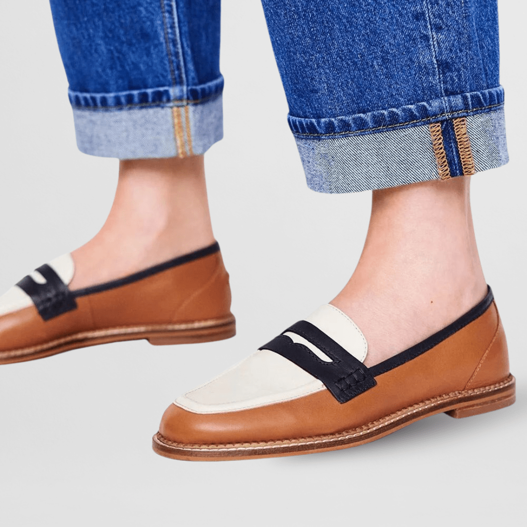 Sheyne | Women’s Colorblock Penny Loafers