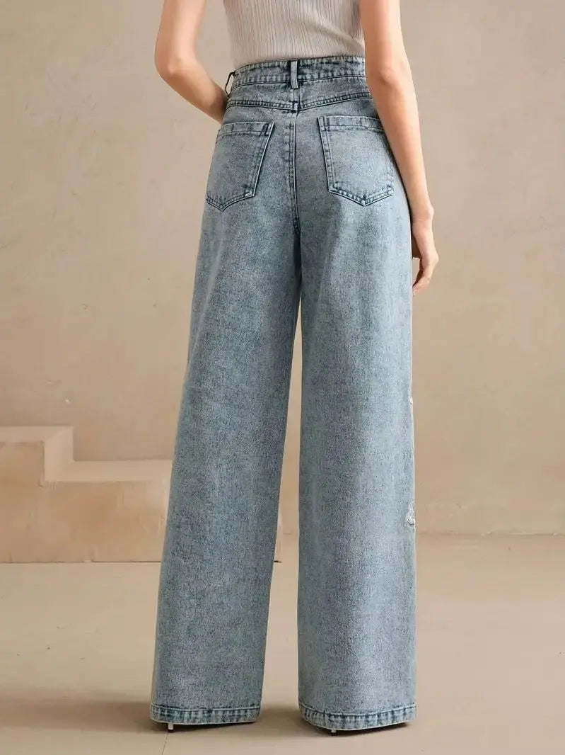 Matilda | Women’s Plus Size Wide-Leg Denim Jeans