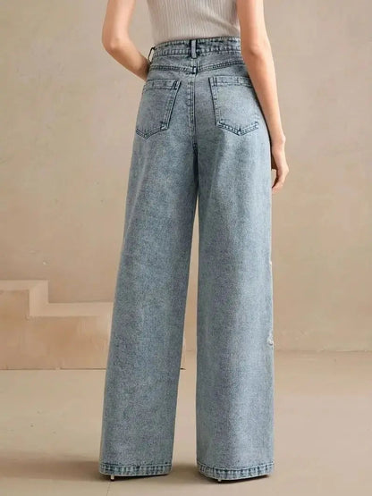 Matilda | Women’s Plus Size Wide-Leg Denim Jeans