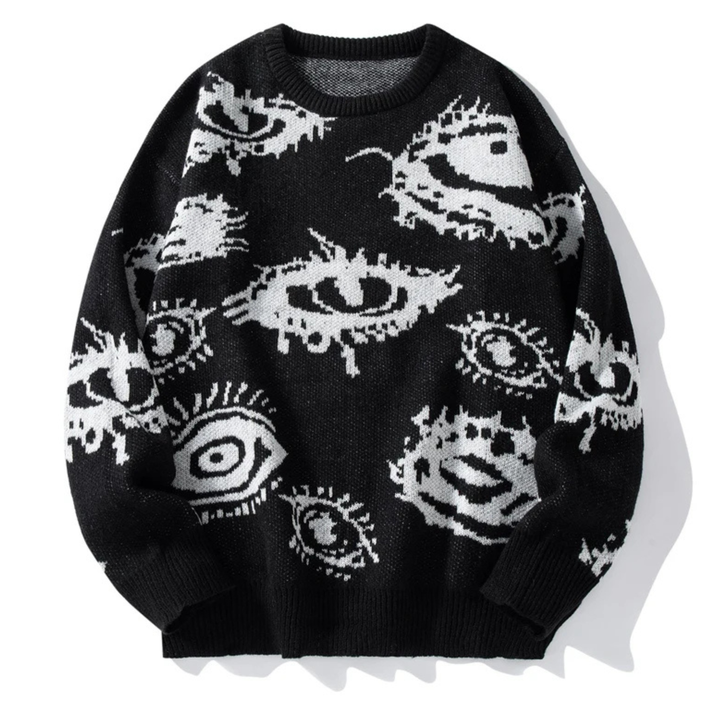 Caleb | Men’s Graphic Eye Knit Spring Sweater