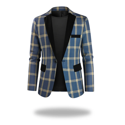 Huxley | Men’s Modern Plaid Tailored Blazer