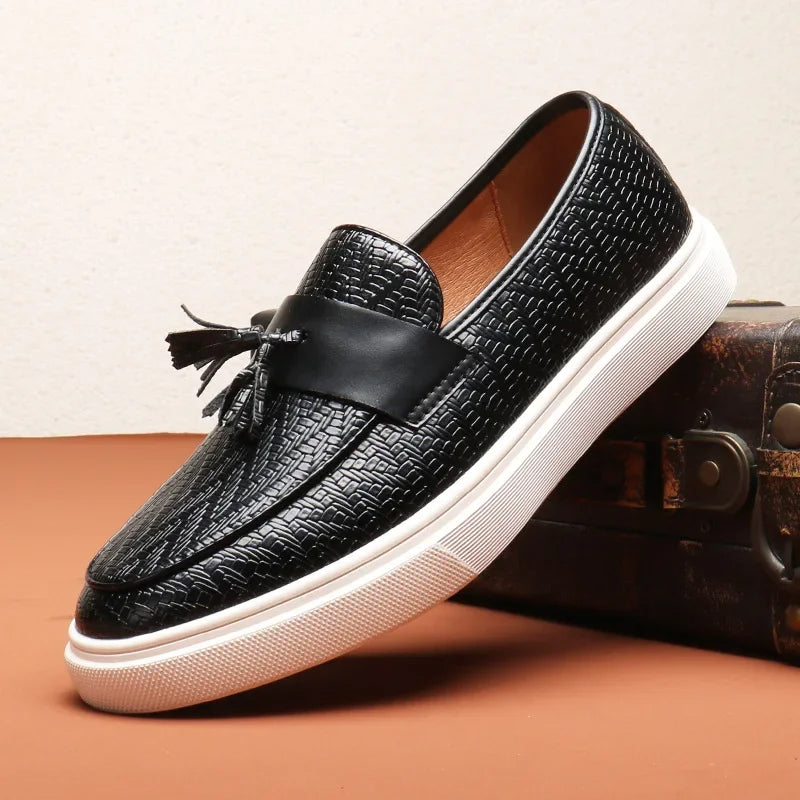 Bradley | Men’s Woven Slip-On Loafers