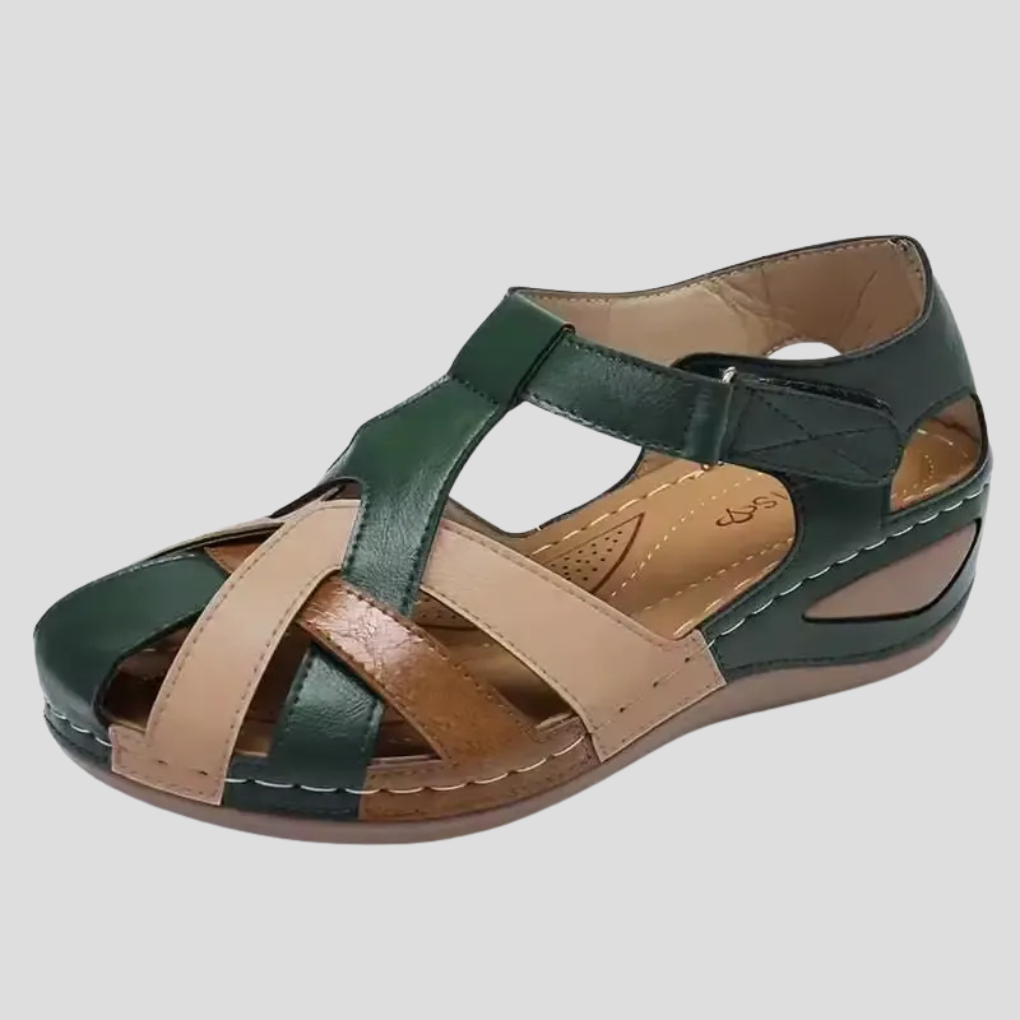 Mira | Women’s Spring Strappy Low-Wedge Sandals with Supportive Comfort Sole