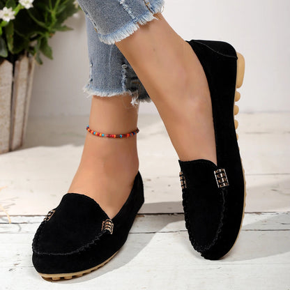 Talia | Women’s Denim Slip-On Flats