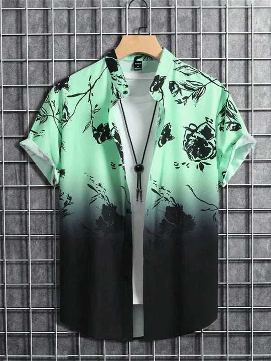 Bryce | Men’s Flower Print Shirt