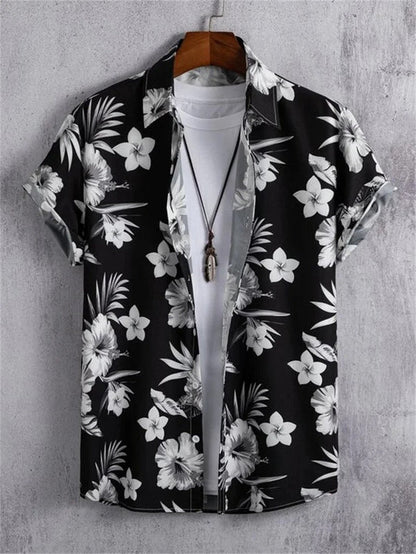 Bryce | Men’s Flower Print Shirt