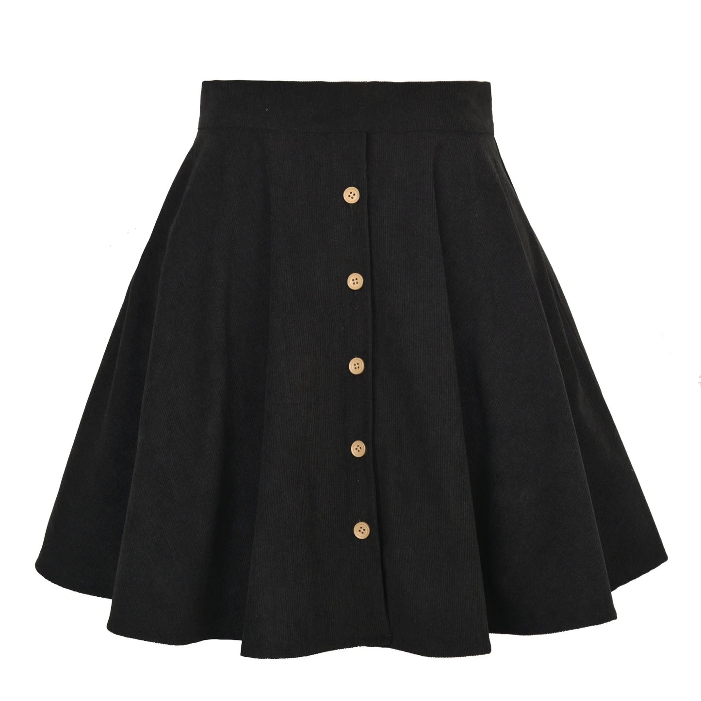 Lena | Women’s Corduroy Mini Skirt with Button Front