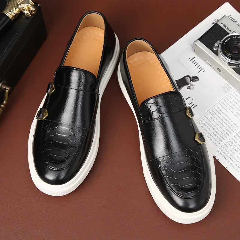 Harold | Men’s Loafers with Double Buckle Detail