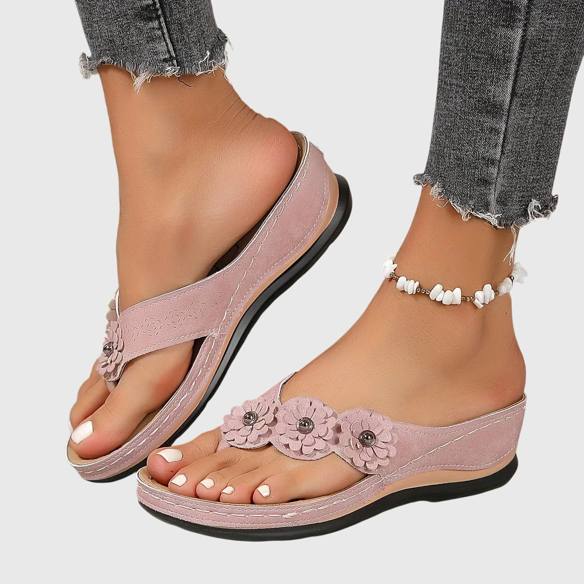 Delphina | Women’s Orthopedic Wedge Flip Flops
