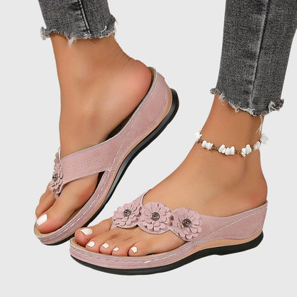Delphina | Women’s Orthopedic Wedge Flip Flops