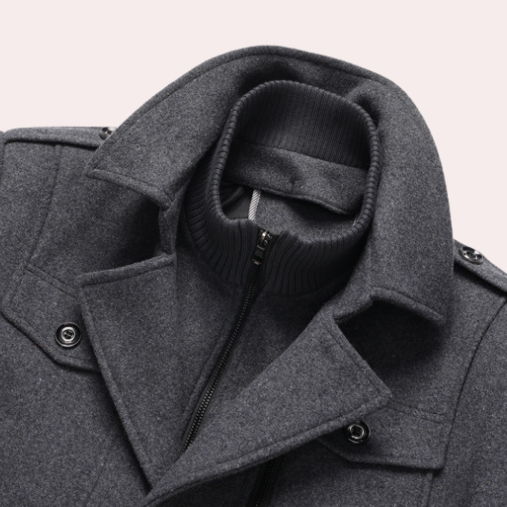 Ruben | Men’s Comfy Wool Blend Winter Coat